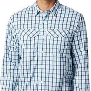 🆕Columbia Men's Silver Ridge Lite P. Long Sleeve, Collegiate Navy Gingham, XX-L